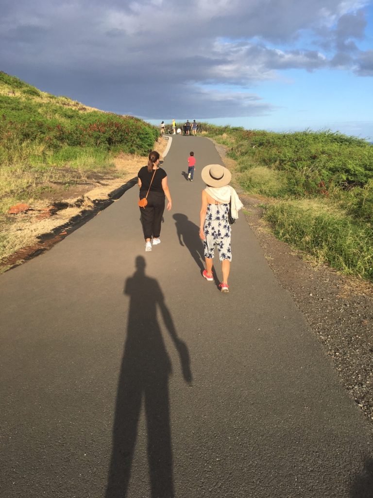 ハワイはオアフ島のマカプウでハイキングをしてくじらを見る