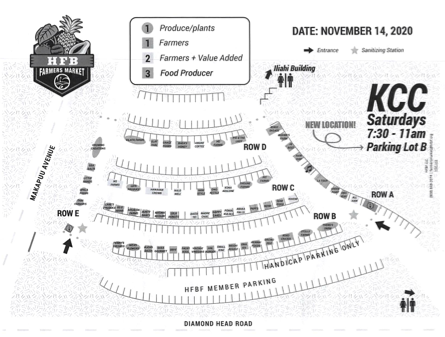 KCCファーマーズマーケットの最新地図
