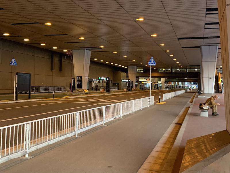 成田空港到着後隔離場所まで