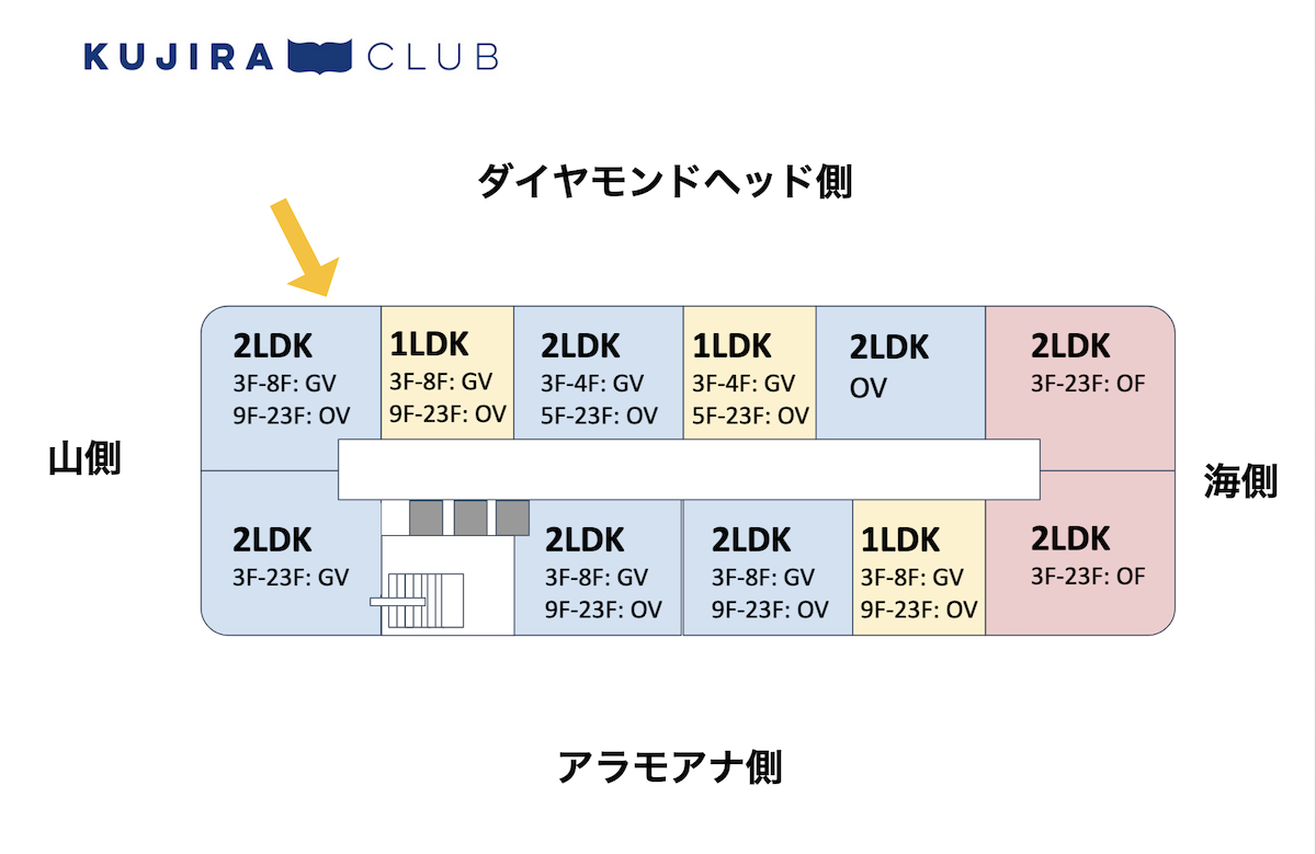 ラグーンタワーのフロアマップ