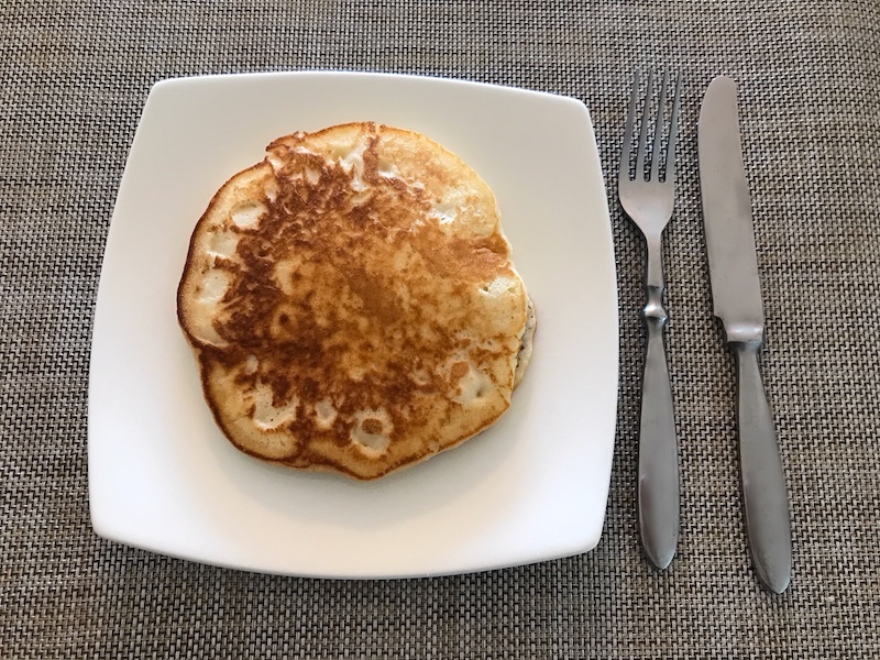 ハワイの人気料理、パンケーキが焼きあがりました