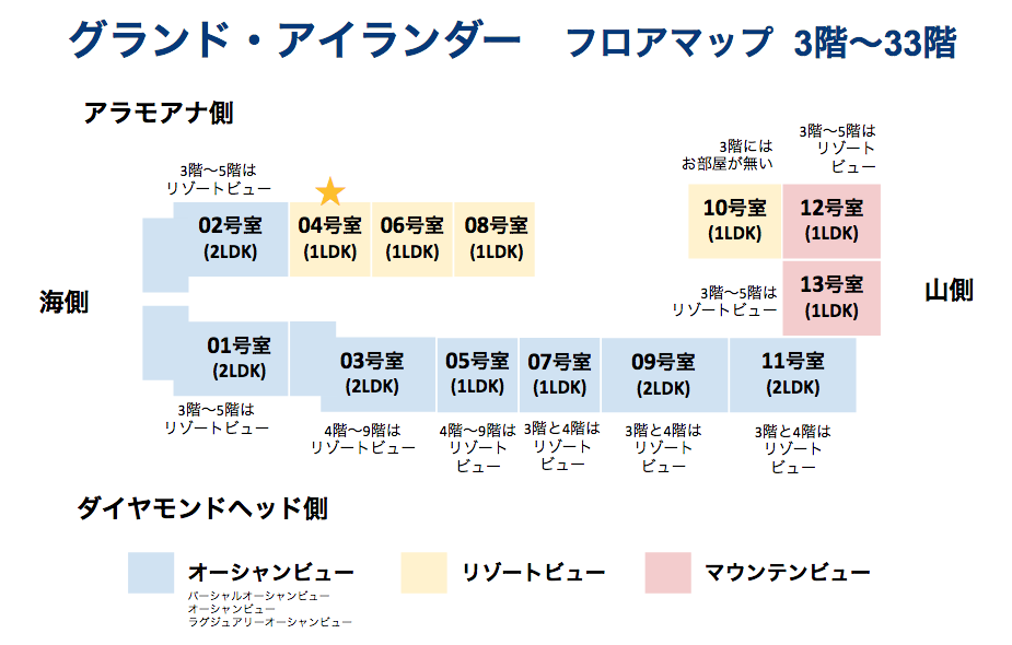 グランドアイランダーのフロアマップ