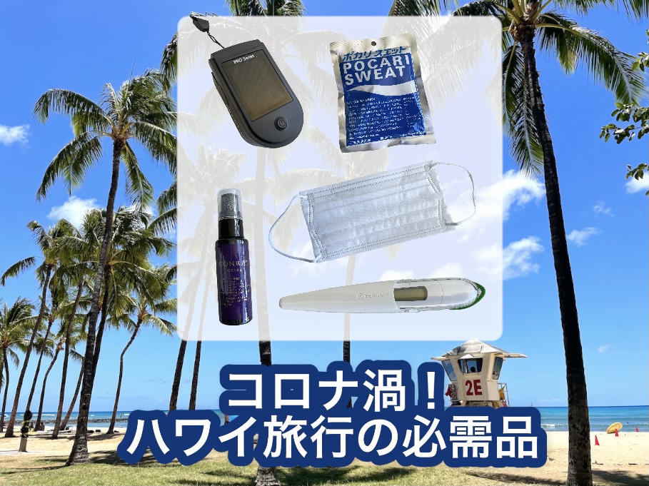 コロナ渦だから持参するハワイ旅行の必需品