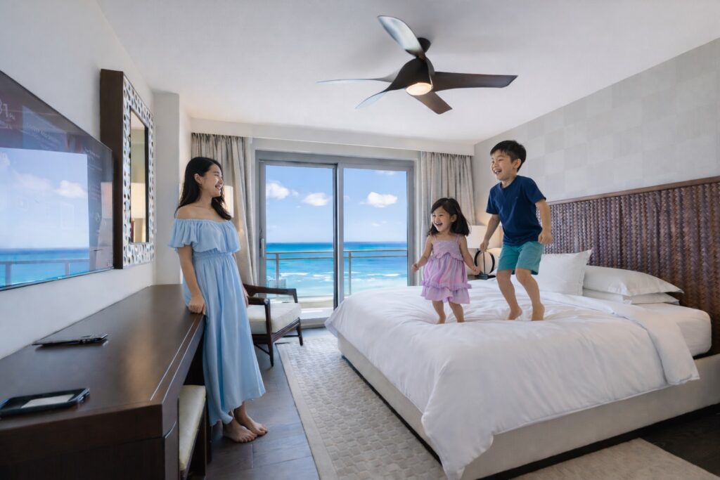 ヒルトン・グランドアイランダーの寝室